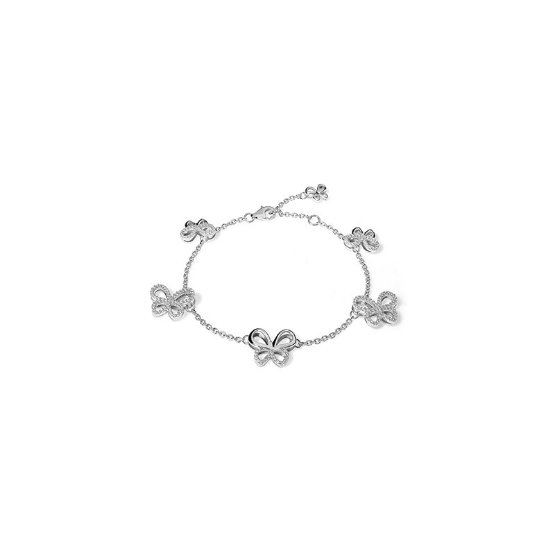 Bracciale Comete argento farfalle BRA 139