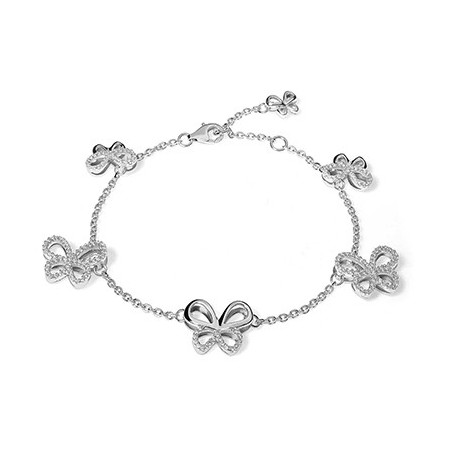 Bracciale Comete argento farfalle BRA 139