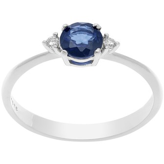 Anello zaffiro e diamanti ANB 2483