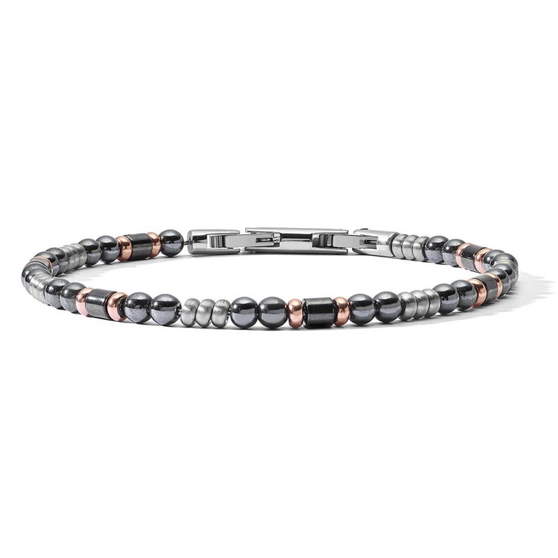 Bracciale ematite e pvd rosa
