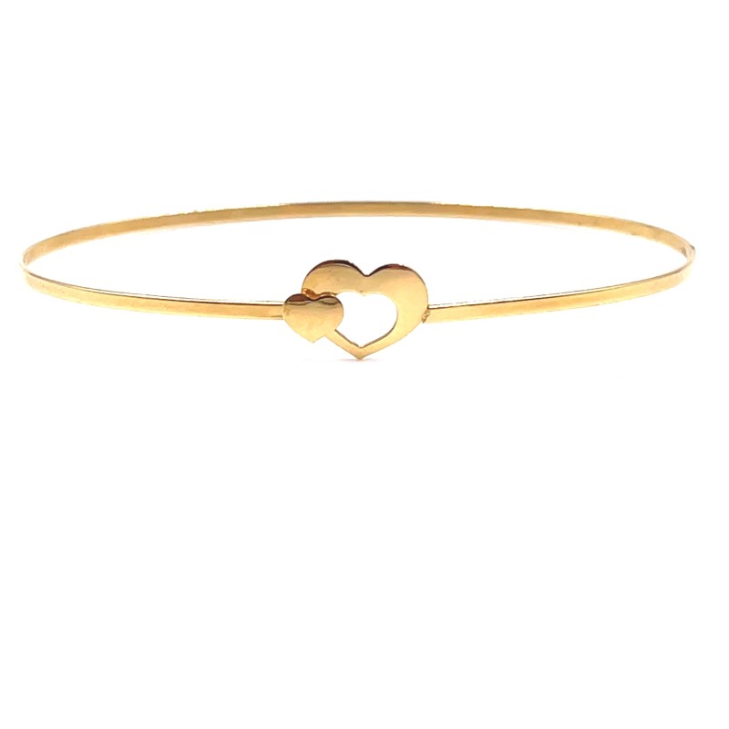 Bracciale donna cuore oro giallo