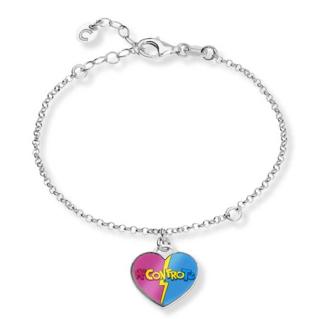 Bracciale  ME CONTRO TE cuore logo