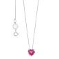 Girocollo oro e cuore topazio rosa GLB 1548