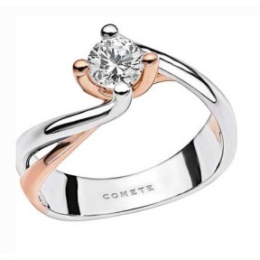 Solitario diamante Comete gioielli