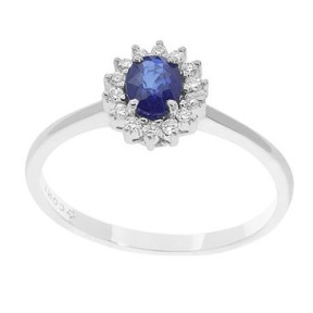 Anello zaffiro e diamanti ANB 2572