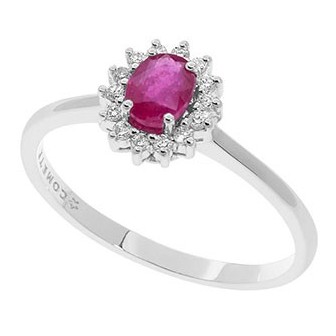 Anello rubino e diamanti ANB 2573