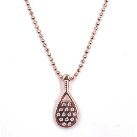 Collana argento racchetta padel