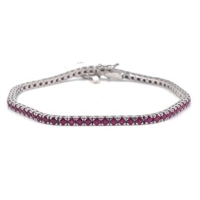 Tennis oro bianco e rubini