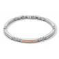 Bracciale in Acciaio e pvd rosè Comete
