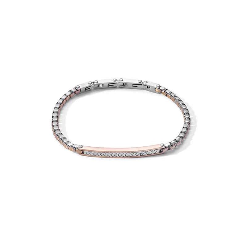 Bracciale uomo acciaio Comete Faces