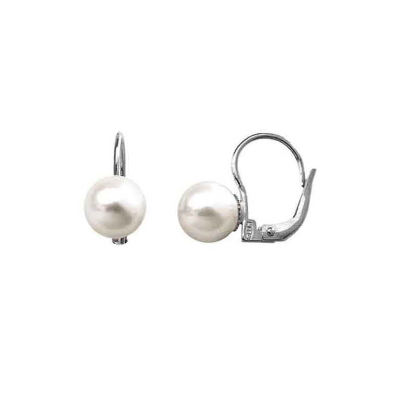 Orecchini perle 7/7,5 mm e oro Comete