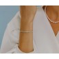 Bracciale tennis argento zirconi bianchi