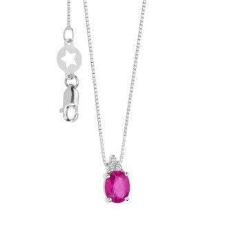 Girocollo rubino e diamanti GLB 1571