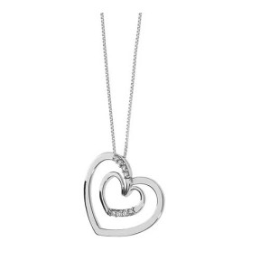 Girocollo cuore oro e diamanti GLB 1339