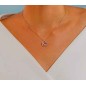 Girocollo cuore oro bianco e diamanti