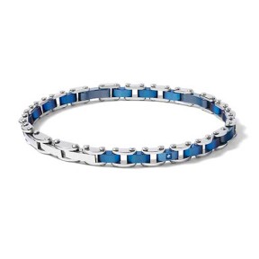 Bracciale Acciaio e ceramica blu UBR 1077