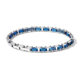 Bracciale Acciaio e ceramica blu UBR 1077