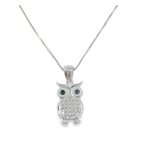 Girocollo argento 925 gufo