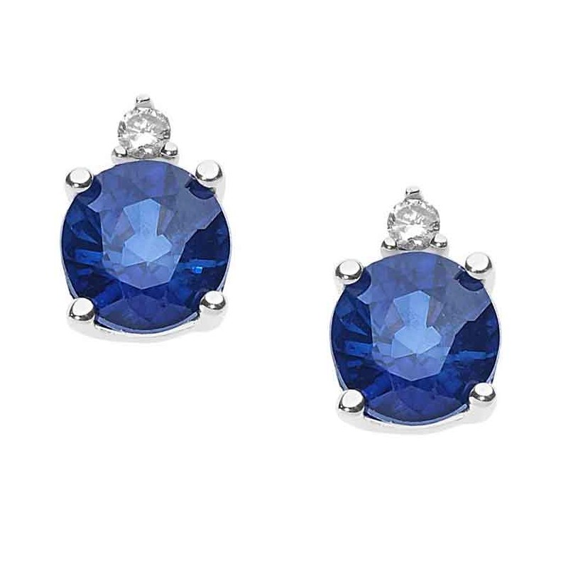 Orecchini oro con zaffiri e diamanti ORB 880