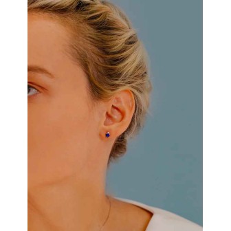Orecchini zaffiri ORB 880 indossati