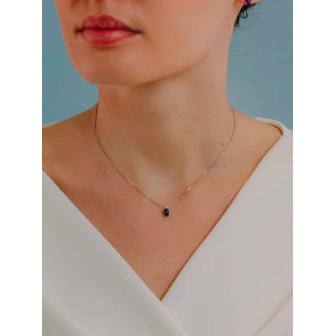 Girocollo zaffiro GLB 1618 indossato