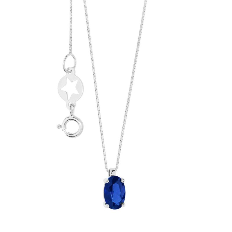 Girocollo in Oro zaffiro ovale
