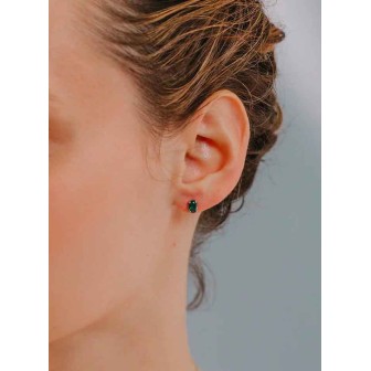 Orecchini smeraldi ORB 1074 indossati