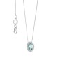 Girocollo oro con Acquamarina e diamanti