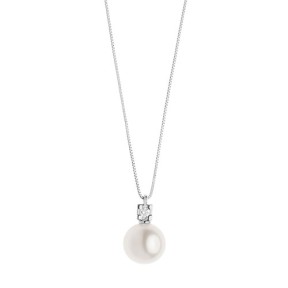 Girocollo oro perla e diamante GLP 569
