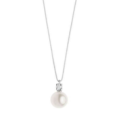 Girocollo oro perla e diamante GLP 569