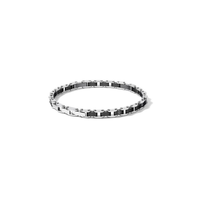 Bracciale in Acciaio e PVD nero UBR 1078