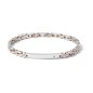 Bracciale in Acciaio Pvd rosè e zircone