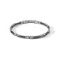 Bracciale acciaio pvd nero, ceramica nera
