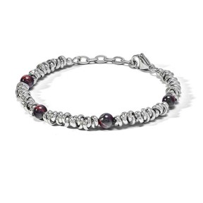 Bracciale acciaio e occhio di tigre Comete UBR 1162