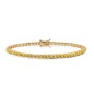 Bracciale tennis argento giallo e zirconi champagne