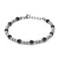 Bracciale acciaio e onice UBR 1021