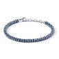 Bracciale in Acciaio, PVD blu e ceramica blu UBR 1106