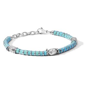 Bracciale in acciaio con Turchese UBR 1212