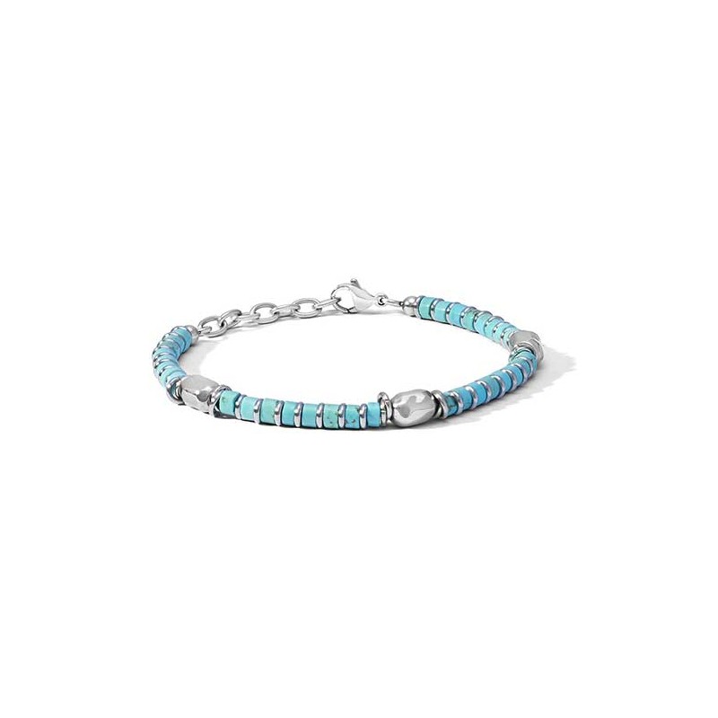 Bracciale in acciaio con Turchese UBR 1212