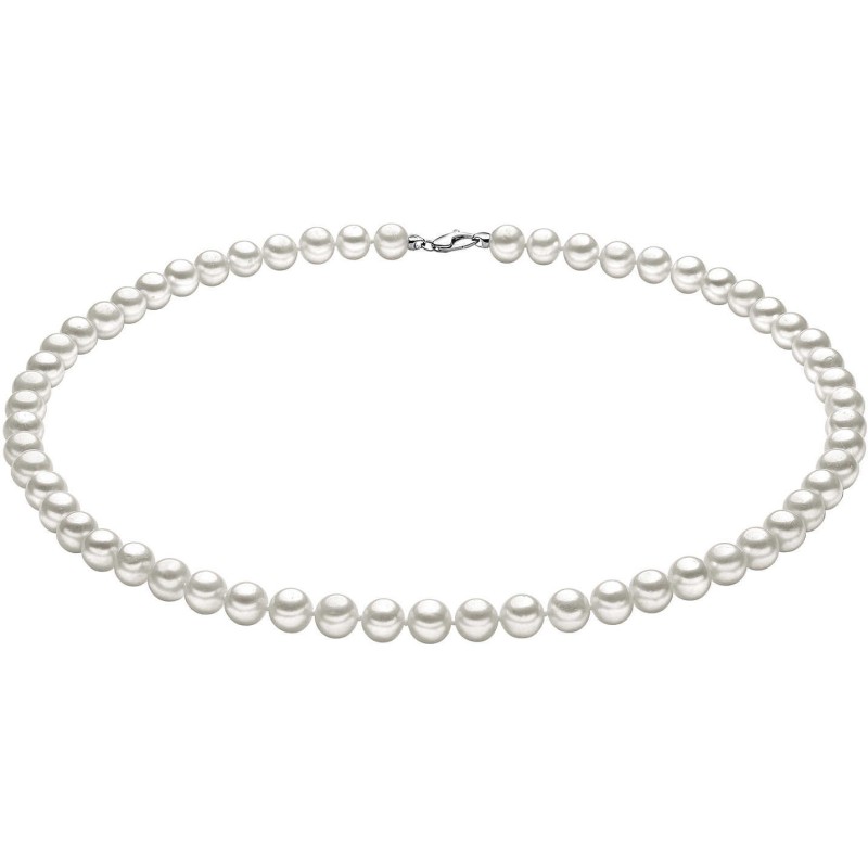 Collana Perle e Oro bianco Comete FWQ 108