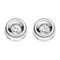 Orecchini  oro bianco e diamanti ct 0,12