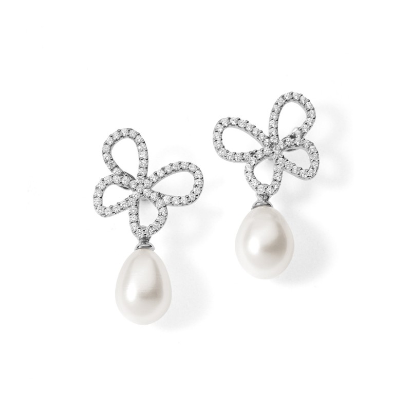 Orecchini Comete argento farfalle ORA 107